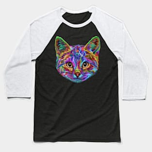 Splash Art Cat T Shirt | Gifts for Cat lovers Baseball T-Shirt